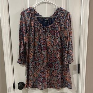 Chico's Multicolor Paisley Women's Top